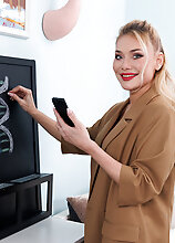 51 Year Old Malusha Is A Hot Blonde Milf Teacher Who Gets Wet And Needs To Masturbate Her Pussy
