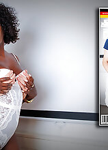 German Naomi Is A 51 Year Old Black Milf Boss Who Gets Fucked At The Office By Her Employee