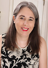 Mature Milf Olivia Olay Takes Off Her Dress Bra And Panties To Get Comfortable