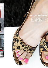 Barbora O. Is A 45 Year Milf With A Footfetish And She's Getting Wet Just By Playing With Them
